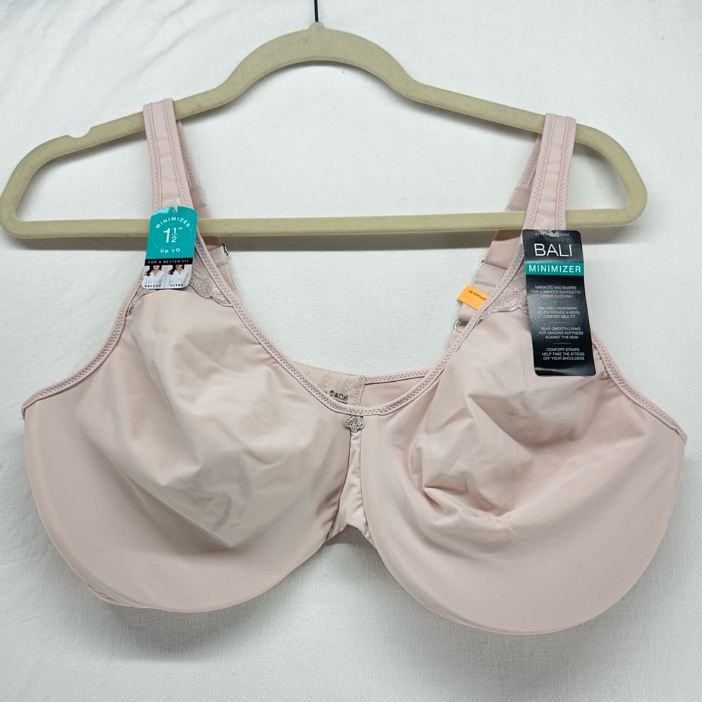 Bali Passion For Comfort Full-Figure‎ Minimizer Underwire Bra DF3385 Beige 42DD
